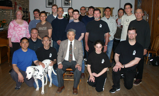 Stirling's class photo with Master Hsu