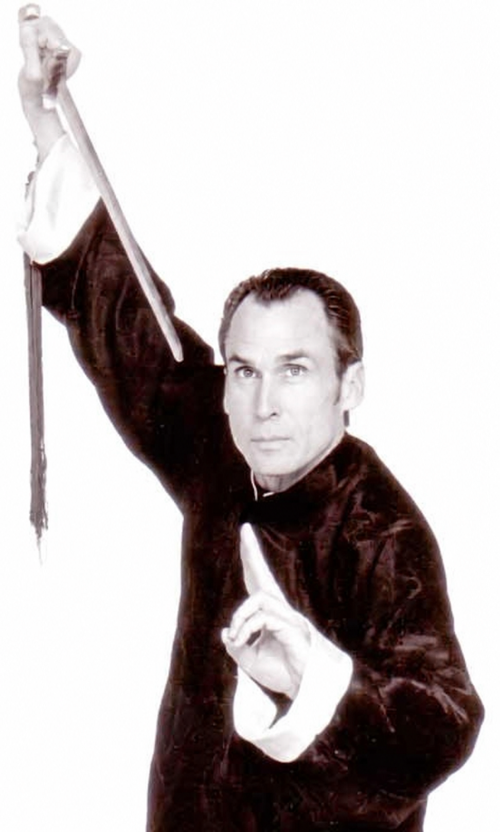 Sifu Stirling demonstrating sword form